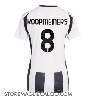 Juventus Teun Koopmeiners #8 Maglia Gara Casa Repliche 2024-25 Donna